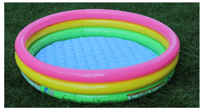 Fluorescent three-ring inflatable pool ball pool