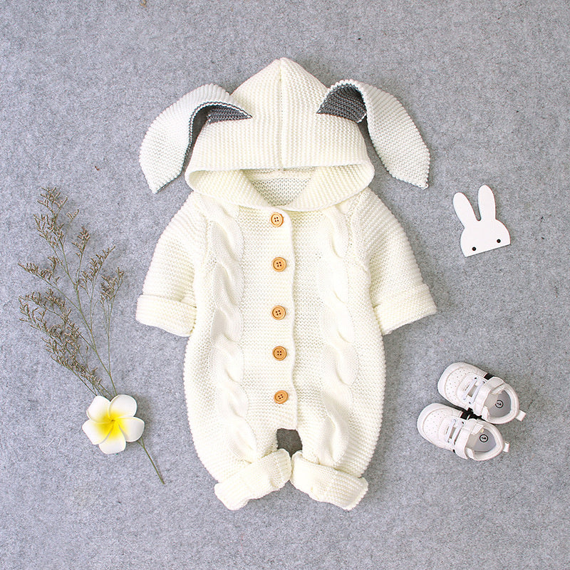 Cozy Baby Knitted Romper