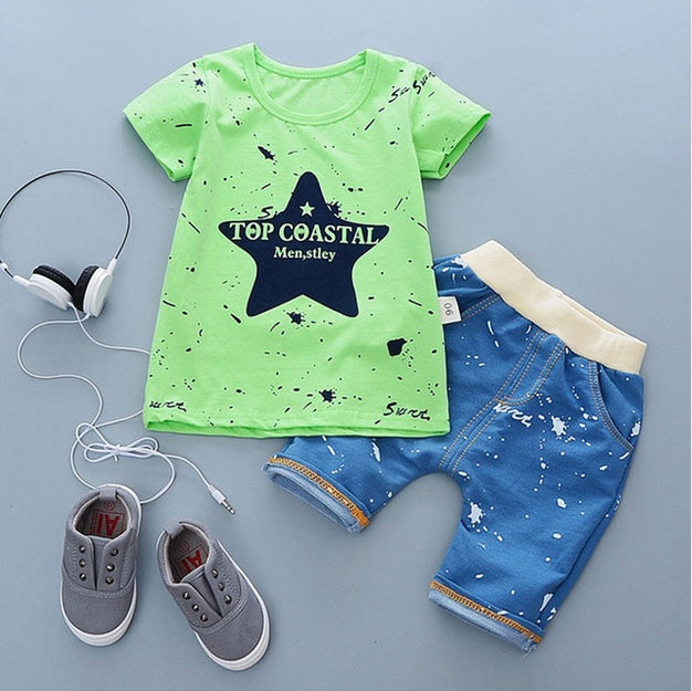 Cotton T-Shirt and Shorts Sets for Baby Boys