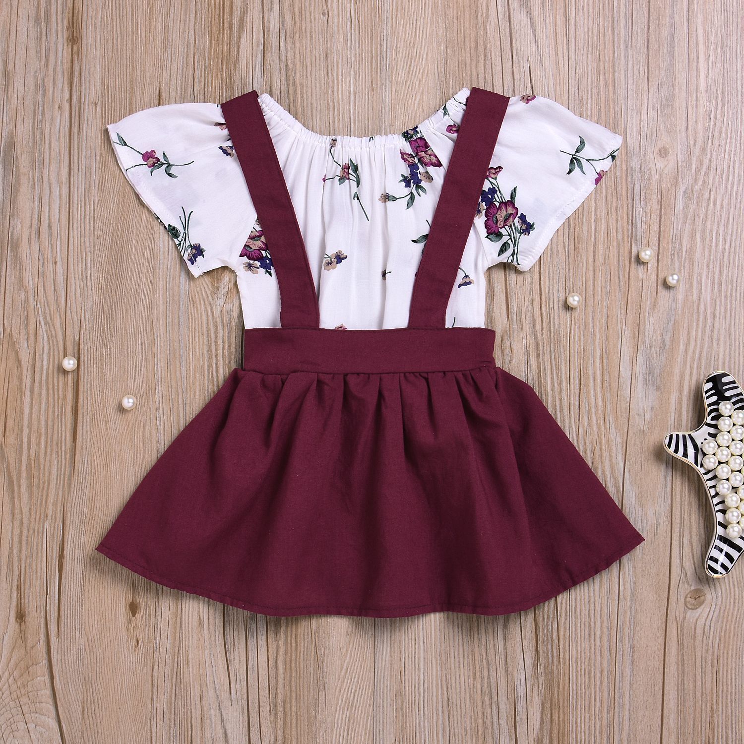 Adorable Floral Romper and Skirt Sets for Baby Girls