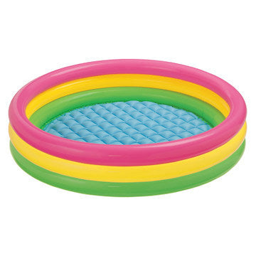 Fluorescent three-ring inflatable pool ball pool