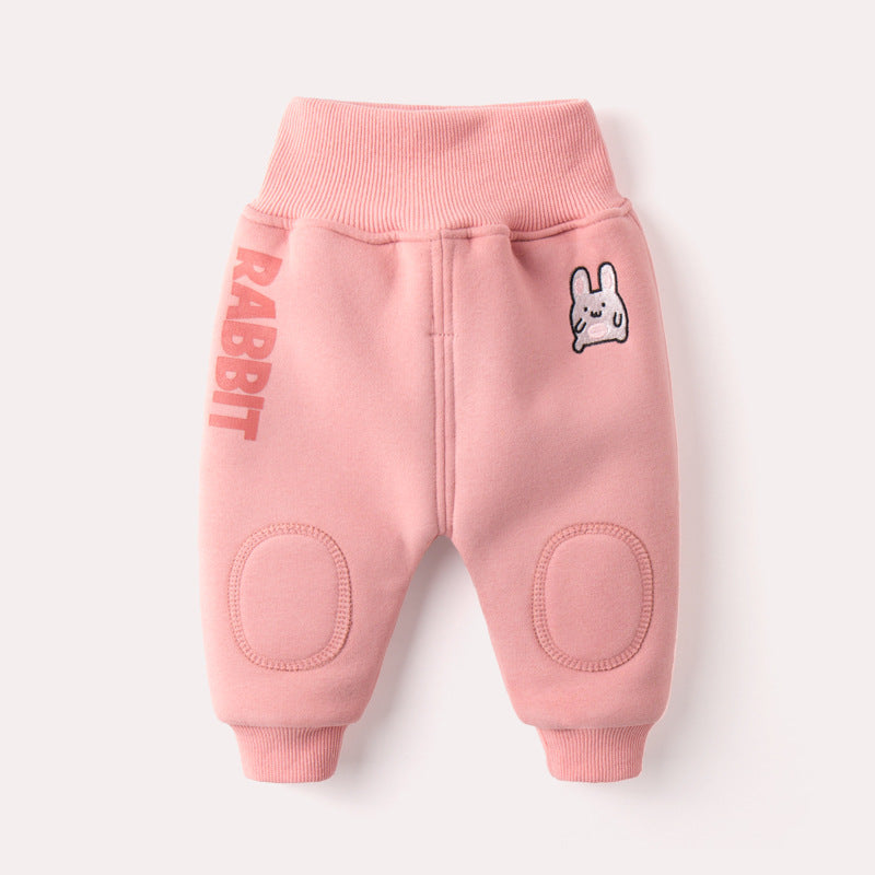 Baby Winter Plus Velvet Harem Pants