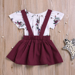 Adorable Floral Romper and Skirt Sets for Baby Girls